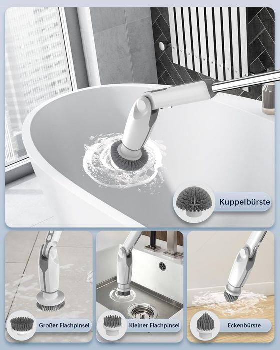 Perie Rotativă Electrică Multifuncțională

Curățenie rapidă și fără efort!
Peria rotativă electrică este ideală pentru baie, bucătărie