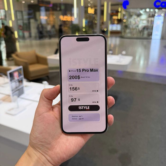 iPhone 15 Pro Max White Titanium 256GB Halol Nasiya savdo