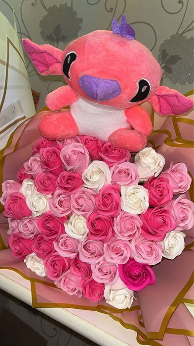 Buchet Lilo-51 trandafiri sapun