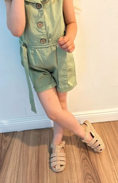 Sandale romane cu talpă de iută fete Zara - mărimea 25