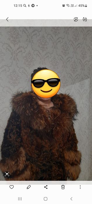 Шуба б/у каракуль  размер L маломерит