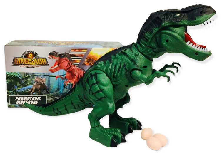 Динозавър Ходещ снасящ яйца + ЗВУК + СВЕТЛИНИ + ПРОЖЕКЦИЯ