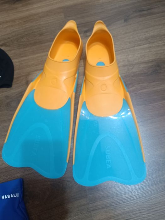 Детски плавници,шапки за плуване и бански Dpeedo, Dechatlon