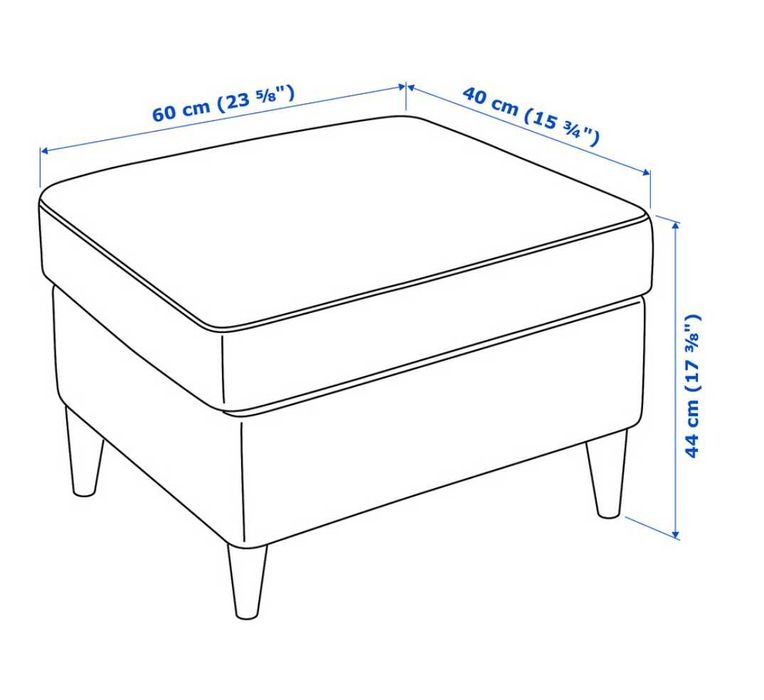 Fotoliu + taburet Strandmon