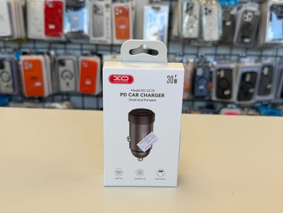 Incarcator auto Fast Charge, 30W,  USB-C, Negru