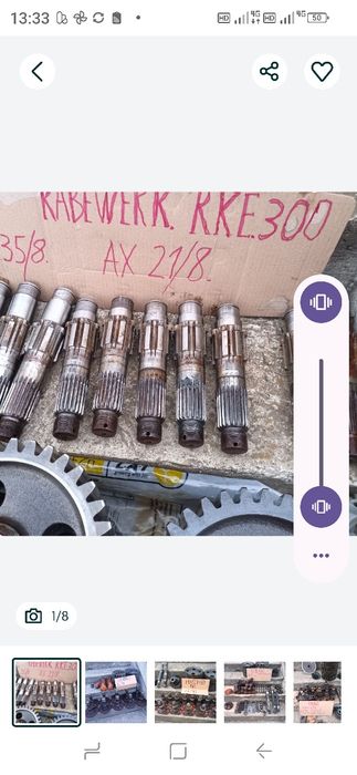 Piese freza grapă rotativa pinion slamAx.