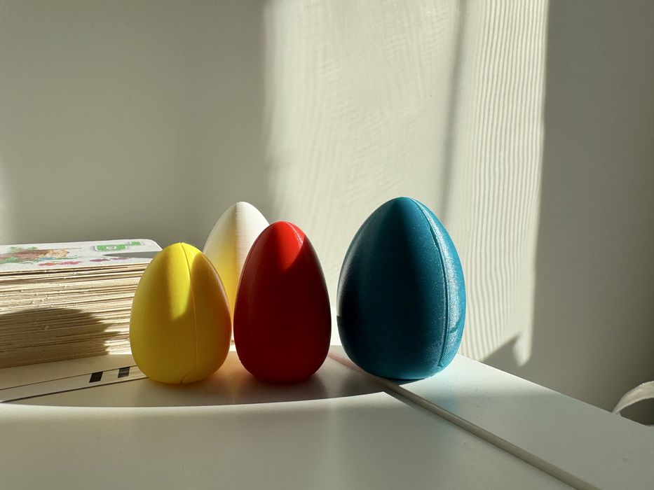 3D Принтирано Яйце с Изненада Миниатюрни Превозни Средства