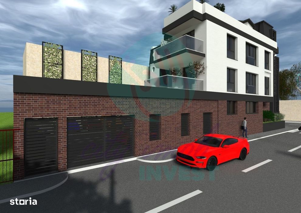 2 camere la parterul unui bloc boutique langa PARC si METROU cu parcar