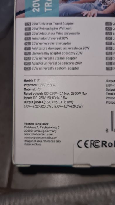 Adaptor incarcator convertor priza universal de calatorie