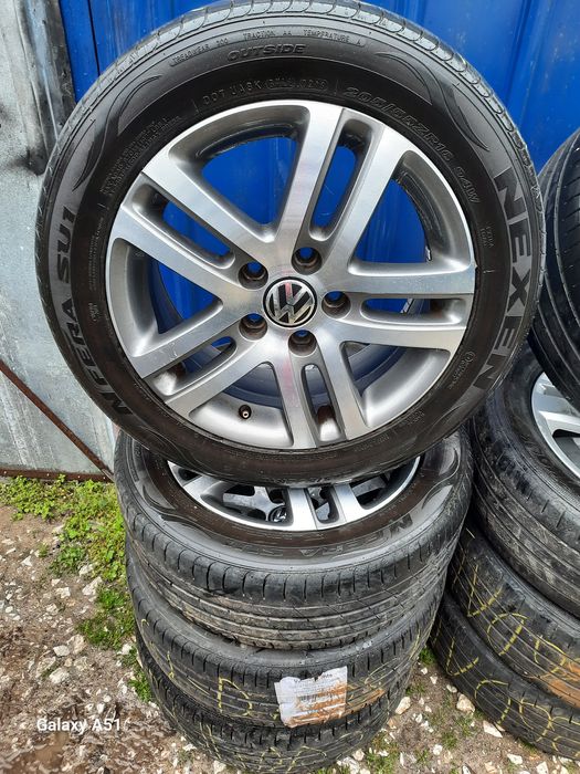 Ляти джанти с гуми 5×112,16цола, фолксваген