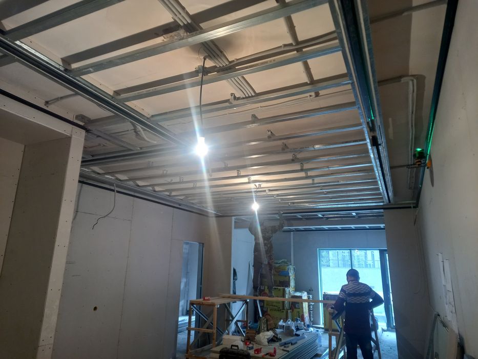 Гипсокартонные работы.Гипсокартонщики