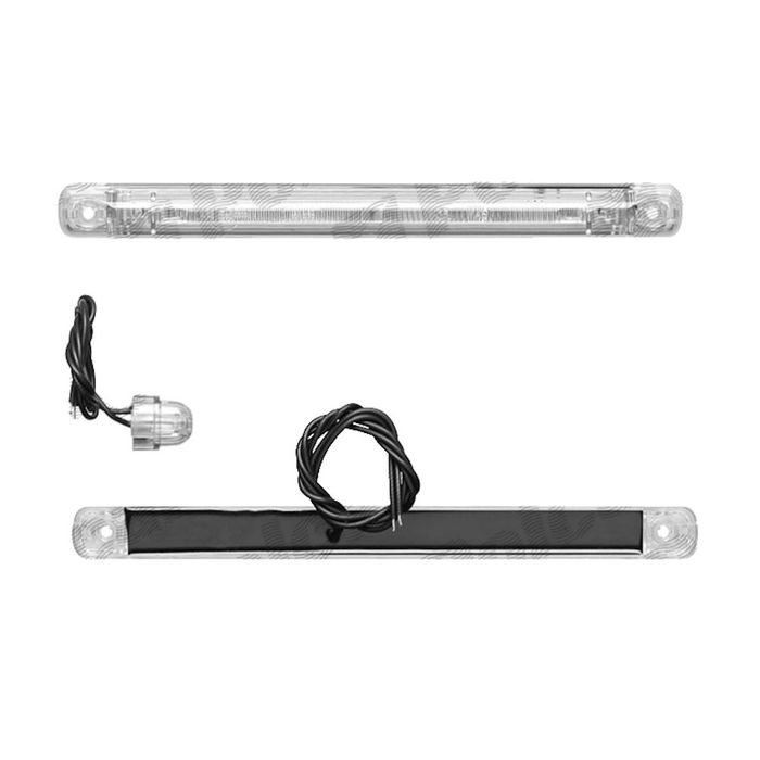 Lampa gabarit auto BestAutoVest 12V/ 24V cu LED dreptunghiulara Portocaliu 237x20x22mm, cu cablu, 1 buc