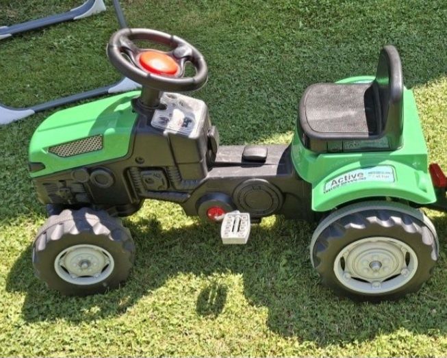 Tractor copii verde 50×80