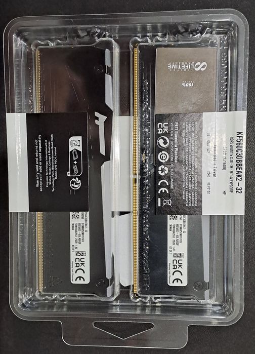 Kit RAM Kingston DDR5 32GB 6000MHz CL30 2X16GB RGB