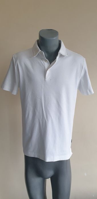 Hugo Boss Palosh 30 Pima Cotton Slim Fit M НОВО ОРИГИНАЛ Мъжка Тениска