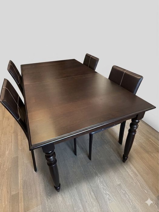 Vand Masa extensibila lemn masiv + 4 scaune