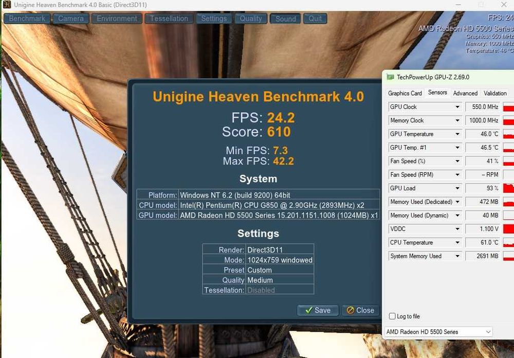 За Офис: Dual Pentium G850, HD 5550 , 8GB , SSD 120GB, 420W