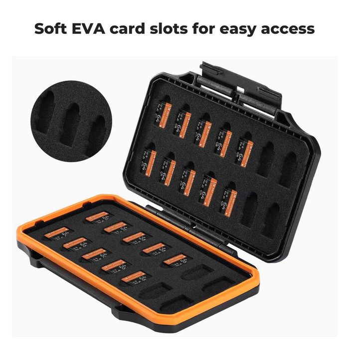 K&F Concept Калъф за карти памет SD / TF / CF / Micro SD / SDXC