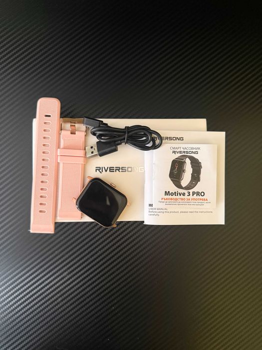 Смарт часовник Riversong Motive 3 Pro (Розов) – Отлично състояние!