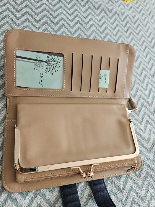 Портмоне тъмно синьо