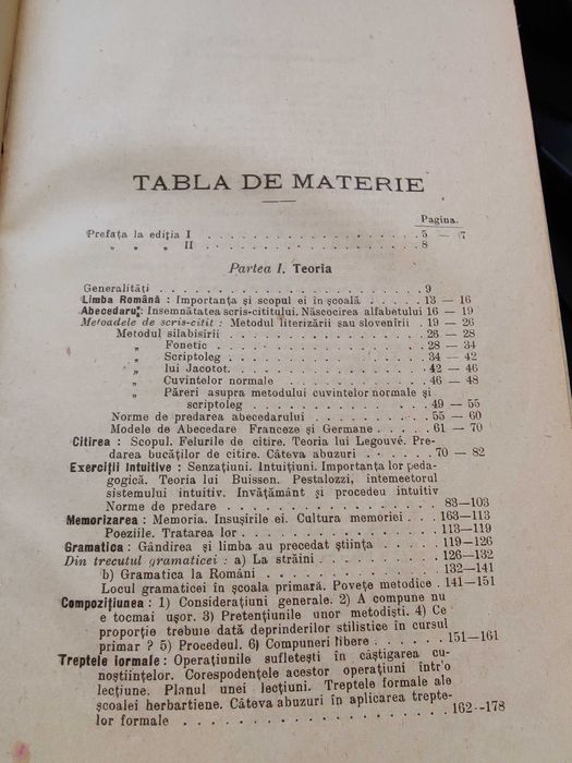 Metodica Limbei Romane, Gh. Costescu, Bucuresti 1920
