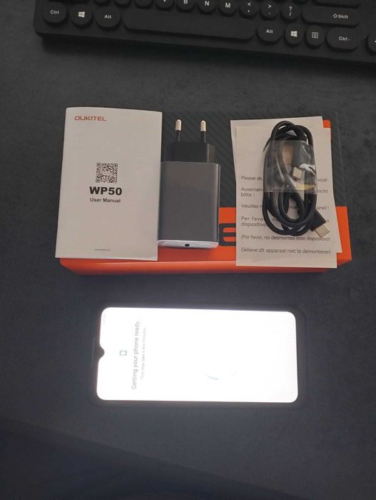 Telefon rugged Oukitel WP50, 5G, Dual SIM, 6.6" HD+, 16GB RAM (4GB + 12GB), 256GB, NFC, GPS, Android 14, Blue