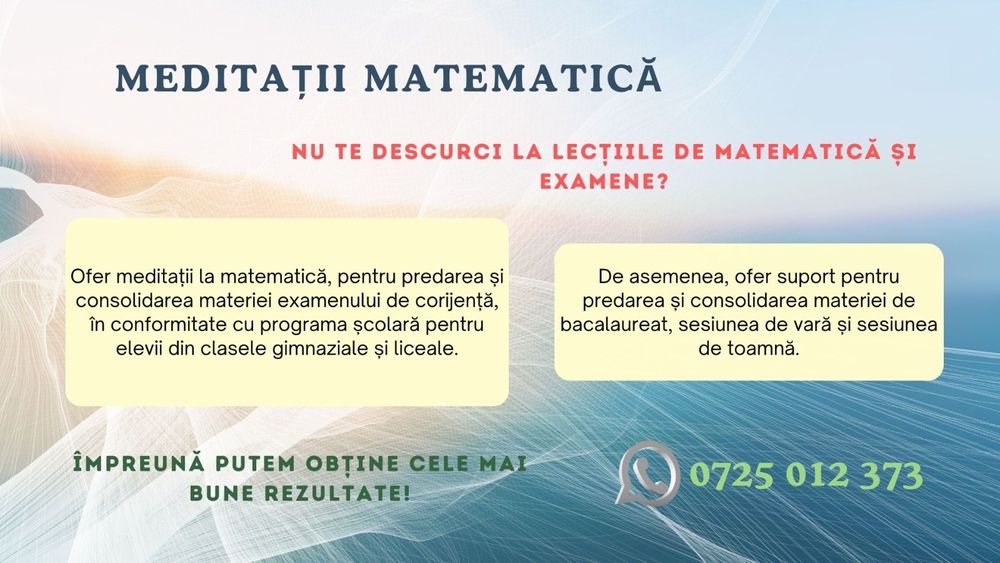 Meditatii matematica