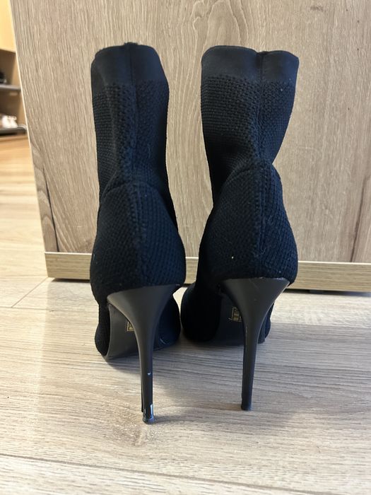 Botine din material elastic Nissa