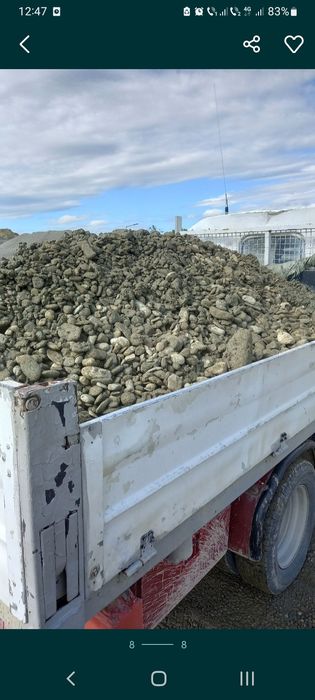 Amestec 0-16 beton nisip Balastru sorturi pietriș agregate  pământ