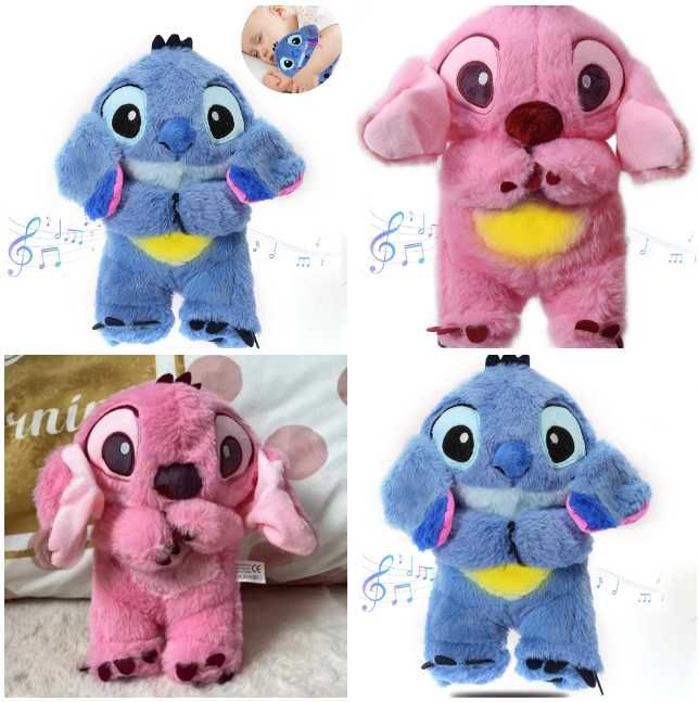 Плюшена Дишаща играчка Стич със светлина, Плюшена играчка Стич, 30см