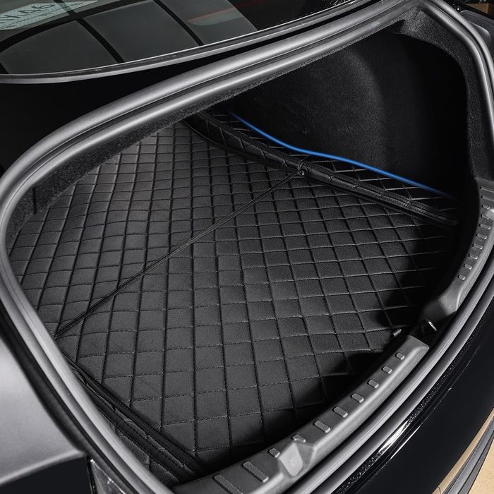 Премиум кожени стелки за багажник за Tesla Model 3 Highland