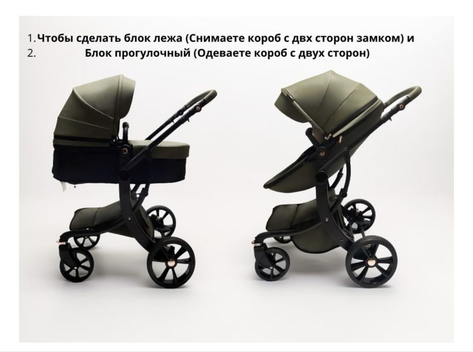 Продам коляску из экокожи