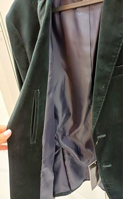 Sacou elegant catifea Zara Man