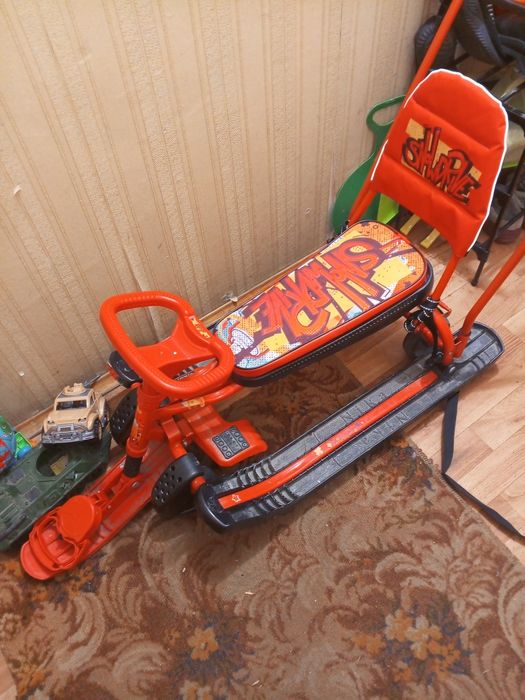 Снегокат на колёсах