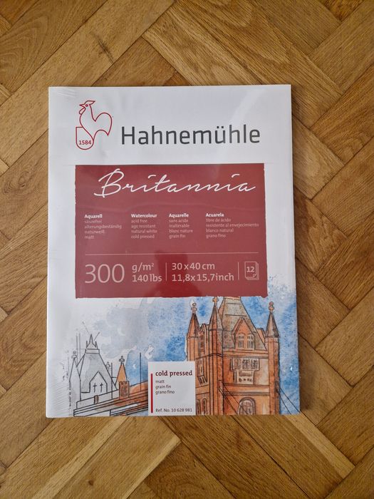 Bloc pentru acuarela Britannia 300g Cold Pressed Hahnemühle