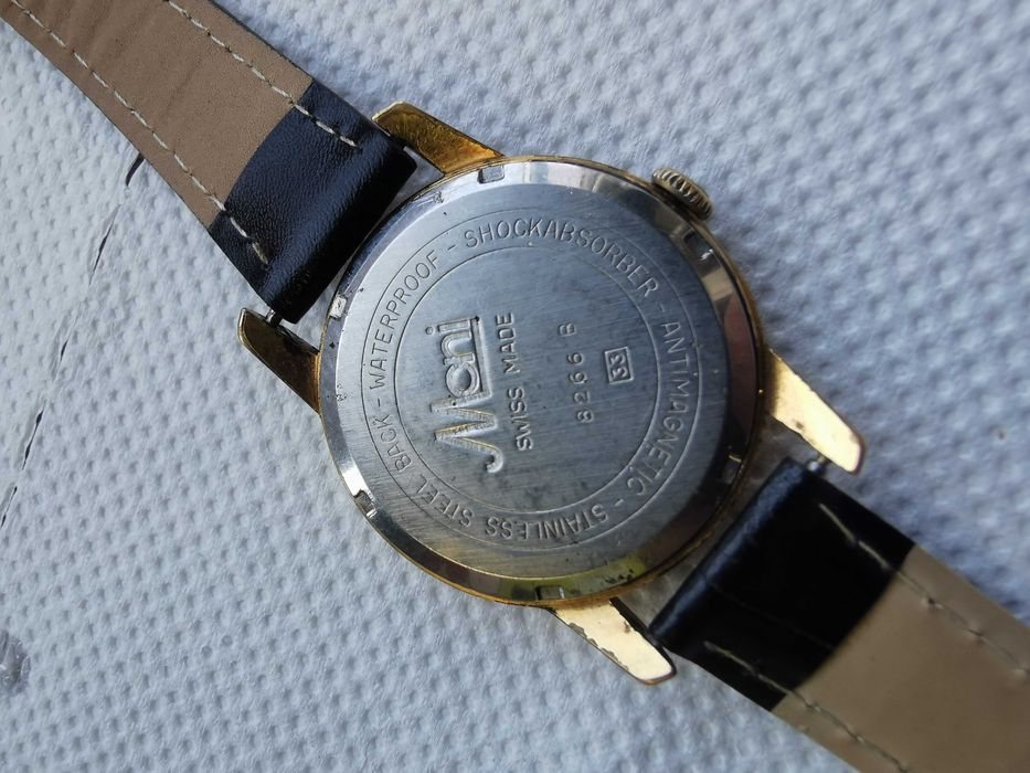 Ceas mecanic Dogma Prima 17 rubine,Swiss Made,anii 1950–1960,curea piele