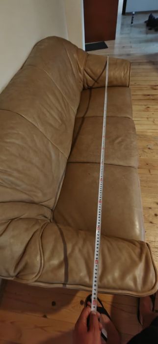 Canapele plus fotoliu piele