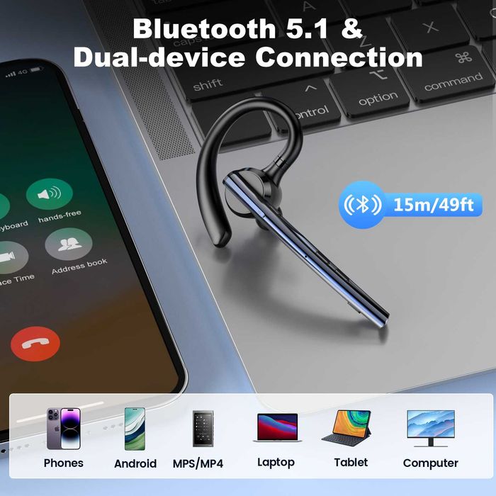 Беспроводная Bluetooth гарнитура New Bee M54