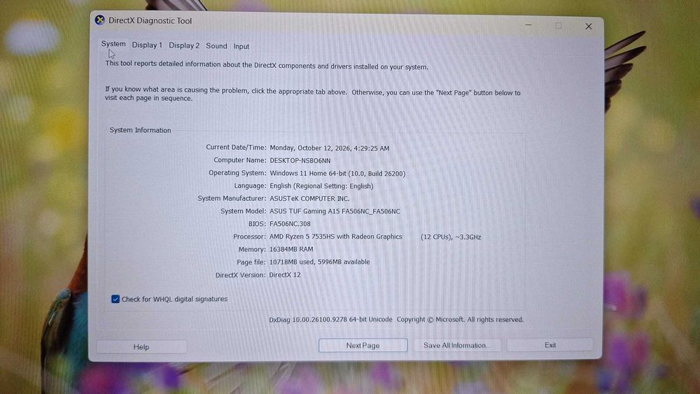 Asus Tuf A15 Ryzen 5 7Th Rtx 3050 4Gb / Amanet Cashbook Deva