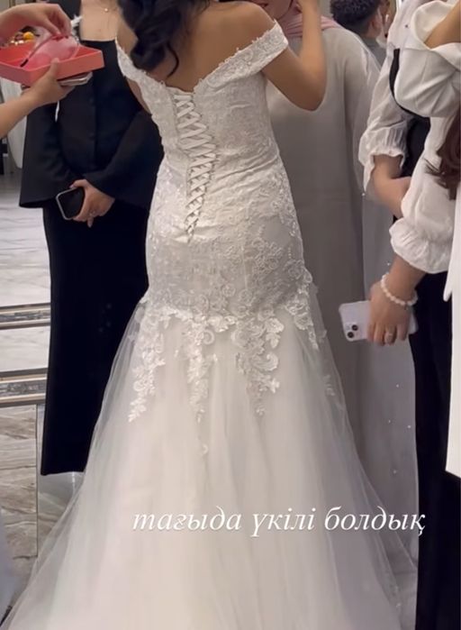 свадебное платье рыбка