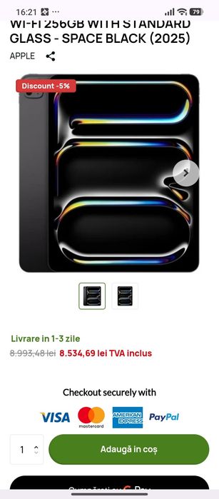 Schimb iPad pro 13 inch m5 cu iPhone