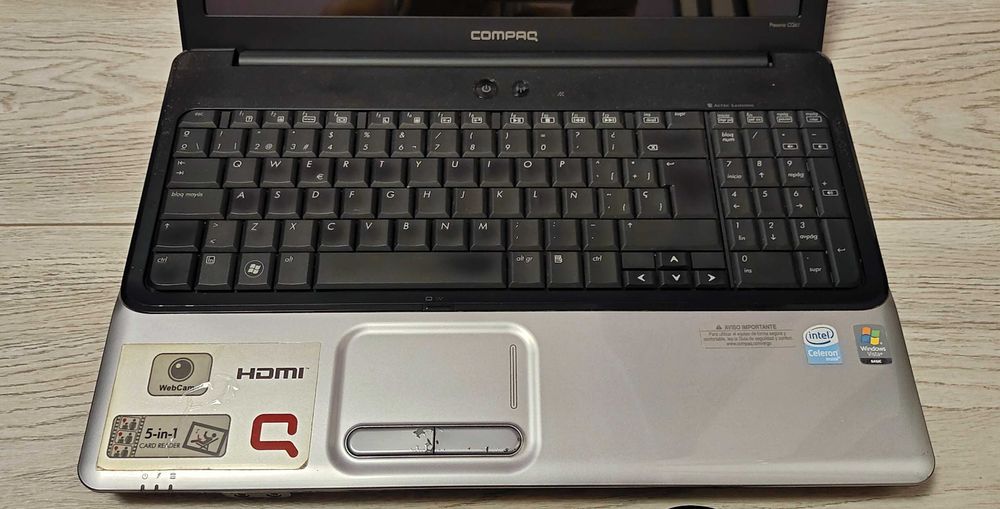 Laptop HP COMPAQ Presario CQ61, 240GB SSD, 4GB RAM, DVD-RW, Dual-Boot: Windows 11 Pro + Linux Mint 22