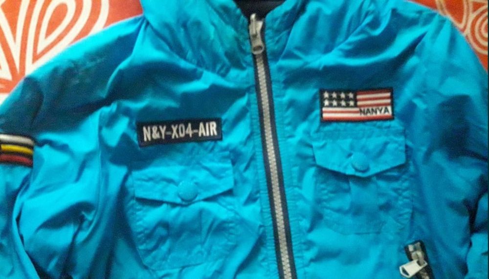 geaca  copii 4-6 ani cu 2 fete si gluga-30;lei