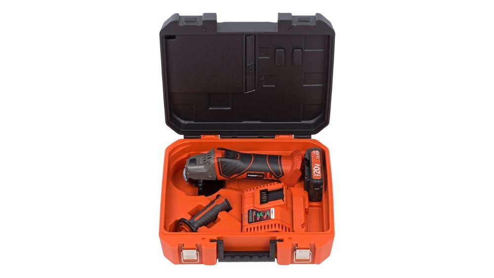 Акция!Акумулаторен ъглошлайф POWDP3515 20V 115мм! Стара цена 283.65лв