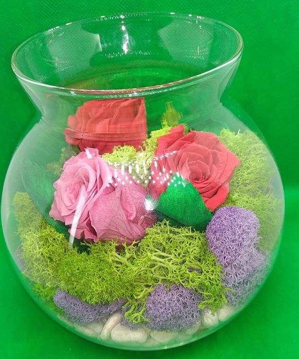 Флорариум ручной работы.