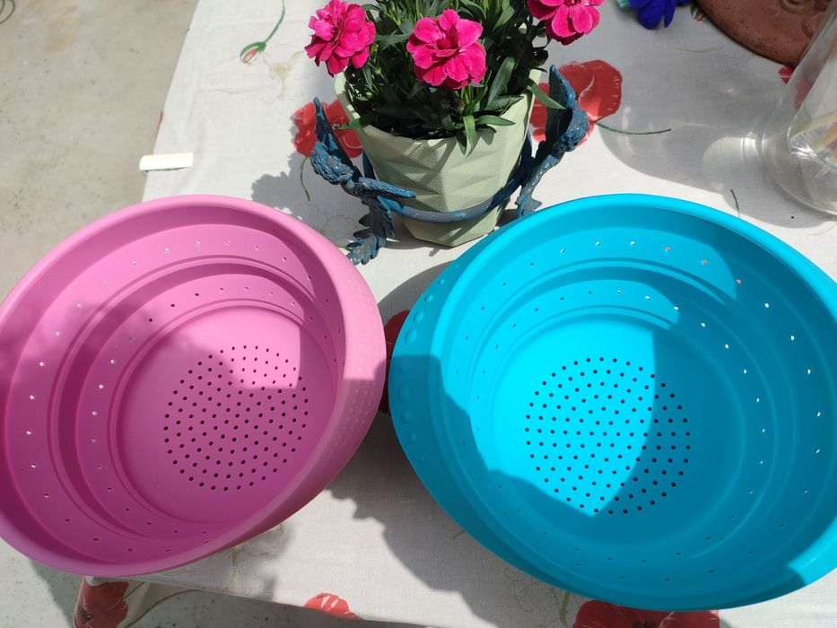 2 цедки силиконови сгъваеми немски