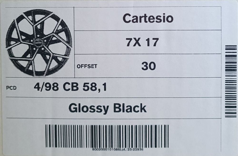 Нови алуминиеви джанти 17 цола 4 98 за Abarth