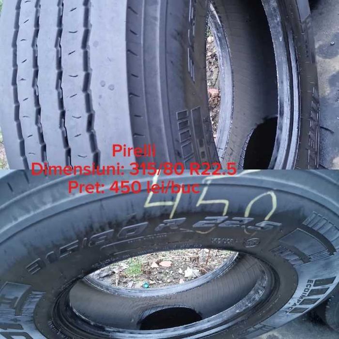 Anvelope camion/tir R22.5 Continental, Pirelli, Dunlop, Michelin