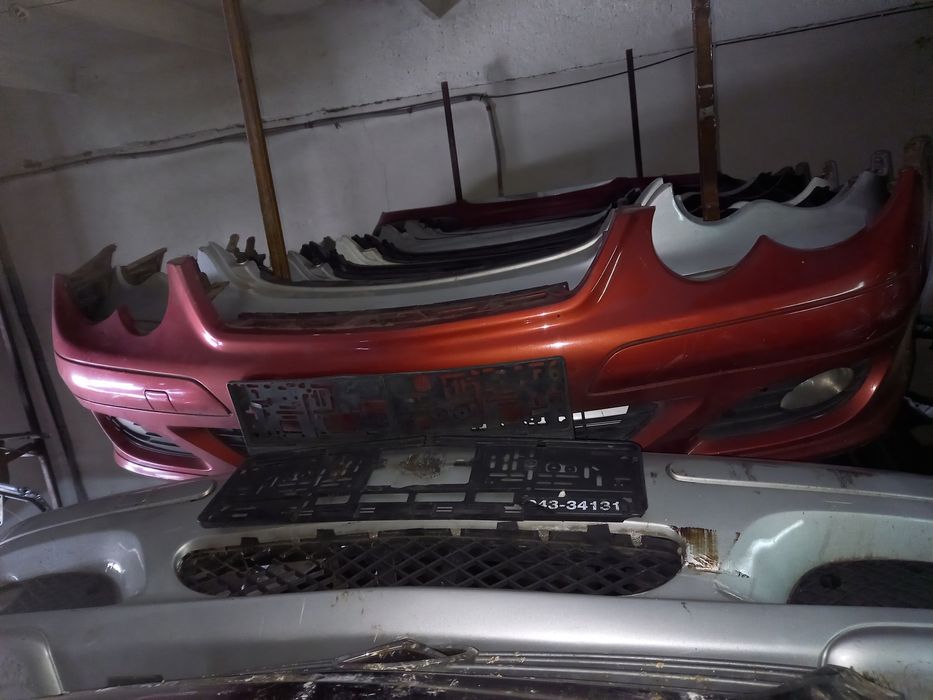 Бампер передний на Мерседес W203 купе
