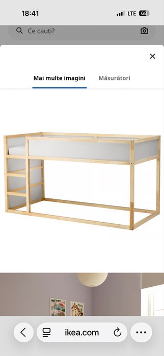 Pat reversibil Kura Ikea supraetajat